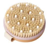 MainBasics Body Brush for Wet or Dry Brushing - Natural Bristles - Exfoliating and Massaging for Lymphatic Drainage, Cellulite, Dry Skin