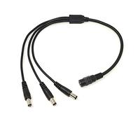 Maincore 0.4m Female to 3 way Male DC Power 5.5 x 2.1mm Y Splitter Barrel Adapter 12V PSU/CCTV, Security Cameras, Monitor, Extension, Cable Cord Lead