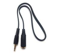 MainCore 0.5m 3.5mm Stereo Extension Cable - Black Headphone AUX Lead Male to Female Jack for Headphones, Speakers, Laptop, PC, Smartphone, and Audio Devices (Available in 0.3m-15m)