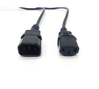 MainCore 0.5m C14 to C13 Power Extension Cable - 50cm IEC Kettle Lead Male to Female for PDU, UPS, Server, Monitor, and IT Equipment (50 cm)