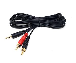 MainCore 1.5m Long 3.5mm Jack to 2 x RCA Twin Phono Y Plugs/Stereo Audio Cable Lead Cord (Available in 0.50cm, 1m, 1.5m, 2m, 3m, 5m, 10m, 15m, 20m) (1.5m)