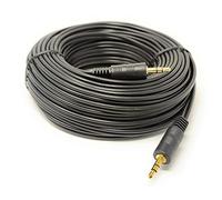 MainCore 15m Black Audio AUX Cable 3.5mm to 3.5mm for Mobile Phones, Computers, Laptops, Mp3 Players, Macbook, iMac, Portable Speakers, Headphones, HIFI (15m)