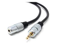 Maincore 1m 3.5mm Stereo Extension AUX Cable - Male to Female Audio Lead with Gold-Plated Connectors for Headphones, DJ, Music Studio, Home Audio, and Hi-Fi Systems