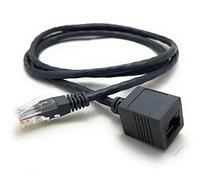 MainCore 1m Long RJ45 to CAT5E LAN Network Ethernet Extension Extender Patch Cord, Cable/Plug to Socket/Male to Female