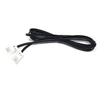 MainCore 2m BT to BT Telephone Cable - 4-Wire 431A Flat Male-to-Male Phone Extension Lead for Landline, Modem, Fax & ADSL Broadband (Black, Available in 1m & 2m)