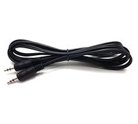 MainCore 2m Long Black Audio AUX Cable 3.5mm to 3.5mm for Mobile Phones, Computers, Laptops, Mp3 Players, Portable Speakers, Headphones, HIFI, DJ