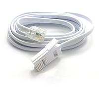 MainCore 2m Long BT Plug to RJ11 Home Telephone Cable 4 pin (Available in 2m, 3m, 5m, 10m)