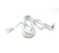 Maincore 2m long White BT Telephone Extension Cable Lead For Office & Home 6 Wire (631a) BT Male to BT Female (Available in 2m, 3m, 5m, 10m, 15m, 20m) (2m)
