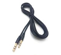 MainCore 2m Professional Slim Black 3.5mm Jack to Jack Stereo Audio Cable Lead GOLD Connectors For Mobile, Phones, Computers, Laptops, Mp3 Players, Portable Speakers, Headphones, HIFI