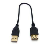 MainCore 30cm Long Gold Plated USB 2.0 Male to Female Extension Cable Lead (Available in 0.15m, 0.25m, 0.30m, 0.50m, 1m, 1.2m, 1.8m, 2m, 3m, 5m) (0.30m)