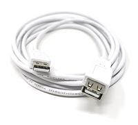 Maincore 3M Long USB 2.0 Male to Female Extension Cable Lead, White (3m, White)