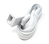 Maincore 3m long White BT Telephone Extension Cable Lead For Office & Home 6 Wire (631a) BT Male to BT Female (Available in 2m, 3m, 5m, 10m, 15m, 20m) (3m)