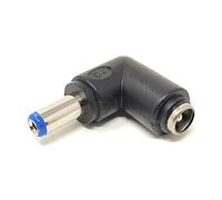 Maincore 5.5mm x 2.1mm Right Angle Female to Male Plug DC Power Adapter Converter for CCTV, Music Instruments, LED lights
