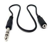 MainCore 50cm long 6.35mm Stereo Jack Plug to 3.5mm Stereo Socket Cable Aux Adapter Converter Extension/Extender/Pro Music Studio & Home Audio
