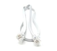 MainCore 50cm long FLAT RJ12 to RJ12 (6P6C) Cable Lead Cord / (p.s. RJ11 to RJ11 with 6 wire) (Available in 0.30m, 0.50, 2m, 3m, 5m, 10m) (0.50m)