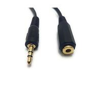 MainCore 5m long Black 3.5mm Stereo Jack to Socket Headphone Extension Cable (Available in 0.30m, 0.50m, 1m, 1.5m, 2m, 3m, 4m, 5m, 10m, 15m) (5m)