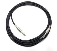 MainCore 5m Long Stereo Jack 6.35mm to 6.35mm Stereo Jack/METAL/Plug to Plug/Cable Lead (Available in 0.50m, 1m, 3m, 4m, 5m, 6m) (5m)