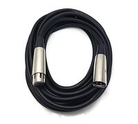 MainCore 6m Long XLR Male To XLR Female Socket Microphone, Instrumental Cable Lead Compatible With Amplifiers,Mixer,Speakers & Other Pro Recording (Available in 0.5m,1m, 2m, 3m, 5m, 6m, 10m) (6m)