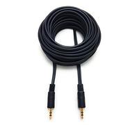 MainCore 7.5m long Black 3.5mm to 3.5mm Audio AUX Cable Lead Cord