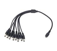 MainCore Female to 8 way Male DC Power 5.5 x 2.1mm Y Splitter Barrel Adapter 12V PSU/CCTV, Security Cameras, Monitor, Extension, Cable Cord Lead