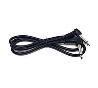 Maincore long 6.35mm to 6.35mm Mono / 90 Degree Right Angle Jack Audio Speaker, Guitar, AMP, Synths, Keyboards Cable Lead. (black, 1m)