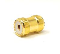 Maincore UHF PL-259 Female to Female Coaxial Adapter - PL259 Socket Coupler Connector Joiner for Antenna, Radio, CB, Ham, and RF Communication Cables (1pcs)