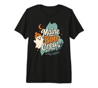 Maine Boo Crew Cute Ghost Retro Halloween Premium T-Shirt