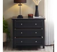 Maine Chest of Drawers - 3 Drawer - Small - Black