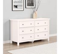 Maine Chest of Drawers - 6 Drawer - Wide - White