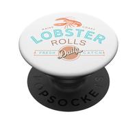 Maine Coast Lobster Rolls Vintage Seafood Design PopSockets Adhesive PopGrip