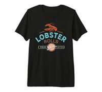 Maine Coast Lobster Rolls Vintage Seafood Design Premium T-Shirt