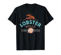 Maine Coast Lobster Rolls Vintage Seafood Design T-Shirt