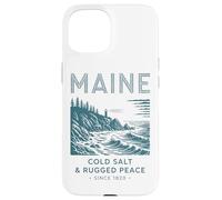 Maine Cold Salt Rugged Peace Since 1820 Case for iPhone 15