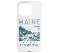 Maine Cold Salt Rugged Peace Since 1820 Case for iPhone 15 Pro Max