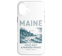 Maine Cold Salt Rugged Peace Since 1820 Case for iPhone 16 Plus