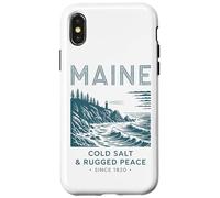 Maine Cold Salt Rugged Peace Since 1820 Case for iPhone X/XS
