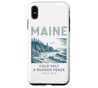 Maine Cold Salt Rugged Peace Since 1820 Case for iPhone XS Max