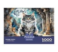 Maine Coon 1000 Pieces Animal Jigsaw Puzzles with Paper Art Creativity & Gift Giving Adults Or Families Fit Fun Challenges 70x50cm/1000pcs