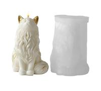 Maine Coon 4-Piece Silicone Mould - 3D Kit for Candle, Soap, Chocolate & Resin (6-9 cm) Ideal for DIY Projects, & Home Decoration.