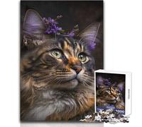 Maine Coon Adults 1000 Pieces Puzzle Strategic Thinking Learning Game Ideal Meaningful Gift for Any Event Size 50x75cm