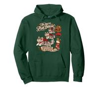 Maine Coon Cat Classic Xmas Stocking Pullover Hoodie