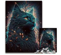 Maine Coon Cat Fairy Tale 1000Piece Jigsaw Puzzles for Adults Jigsaw Puzzles Perfect for Family Fun on Christmas Thanksgiving BirthdaysEaster 1000 PCS(75x50cm)