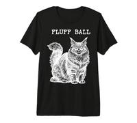Maine Coon Cat Fluffy Majestic Vintage Stipple Premium T-Shirt