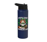 Maine Coon Cat Happy Saint Patricks Day Maine Coon Stainless Steel Insulated Water Bottle