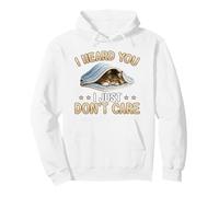 Maine Coon cat - I heard you I just don't care Sleeping Cat Pullover Hoodie