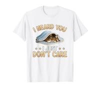 Maine Coon cat - I Heard You I just Don't Care Sleeping Cat T-Shirt