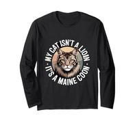 Maine Coon Cat Isn't a Lion Cat Lover Quote Long Sleeve T-Shirt