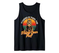 Maine Coon Cat Lover, Powered by Purrs and Maine Coon Fluff Tank Top