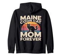 Maine Coon Cat Mom Forever Zip Hoodie