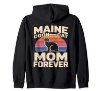 Maine Coon Cat Mom Forever Zip Hoodie